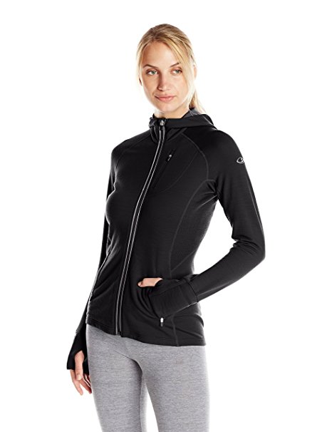 Icebreaker Women's Quantum Long Sleeve Zip Hooded Top