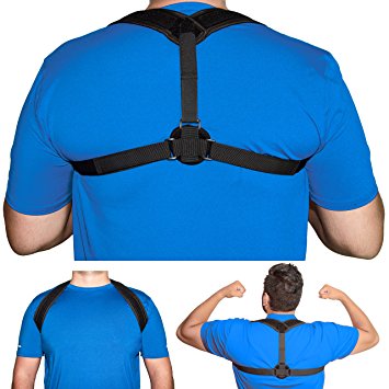 GEARXP Posture Corrector Back And Shoulder Brace Adjustable Discrete Comfortable Improve Posture For Men And Women