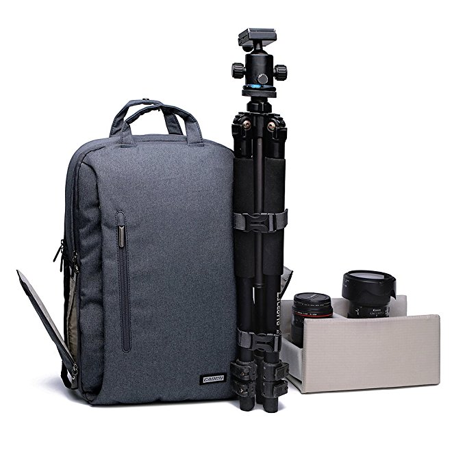 Professional Fashion Travel DSLR/SLR Camera Backpack Multifunction Outdoor Waterproof Laptop Bag for Sony Canon Nikon Olympus Lens Tripod and Accessories