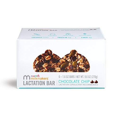 Milkmakers Lactation Bars, Chocolate Chip, 6 Count