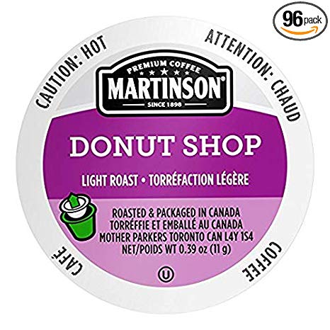 Martinson Single Serve Coffee Capsules, Donut Shop Blend, 96 count
