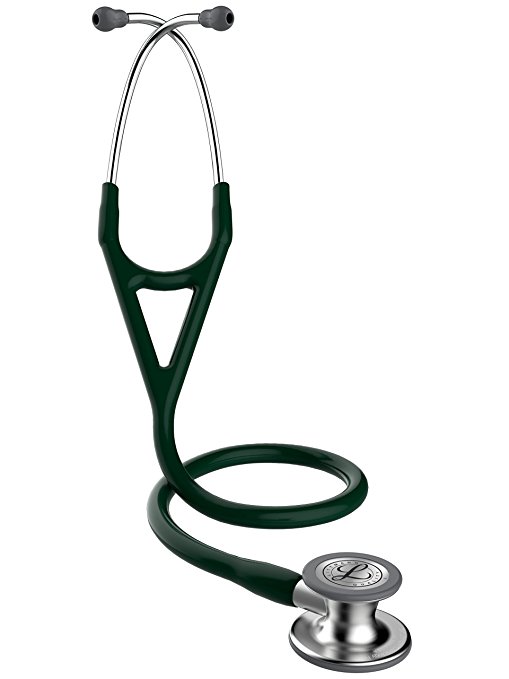 3M Littmann 6155 Cardiology IV Stethoscope, Standard-Finish Chestpiece, 27",  Hunter Green Tube