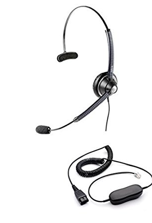 Avaya Compatible Jabra Biz 1920 VoIP Noise Canceling Headset Bundle for Avaya 1608, 1616, 9601, 9608, 9610, 9611, 9611G, 9620, 9620C, 9620L, 9621, 9630, 9640, 9640G, 9641, 9650, 9650C, 9670