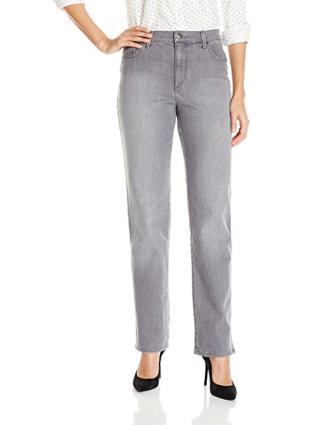 Gloria Vanderbilt Women's Petite Amanda-Classic Straight Leg Jean with Embroidered Back Pocket