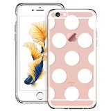 iPhone 6s iPhone 6s Case iPhone 6s Case clear iPhone 6 Case HybridOne Piece   ESR The Beat Series  Soft Silicone Bumper Hard Plastic Back Cover for 47 inches iPhone 6s iPhone 6Polka Dots