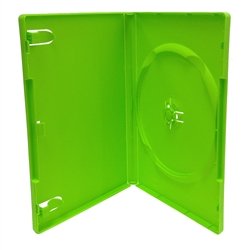 100 Standard Solid Green Color Single DVD Cases