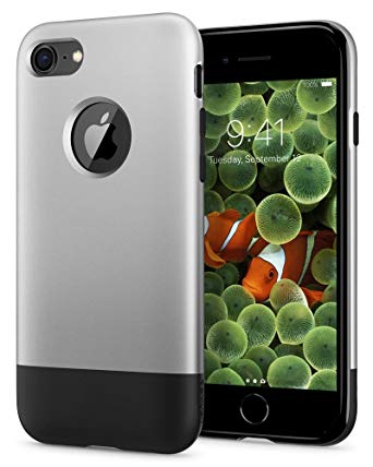 Spigen Classic One [10th Anniversary Limited Edition] iPhone 8 Case with Air Cushion Technology for Apple iPhone 8 (2017) - Aluminum Gray