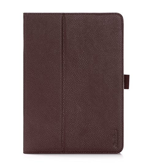 ProCase Samsung Galaxy Tab S2 9.7 Case - Stand Folio Cover Case for Galaxy Tab S2 Tablet (9.7 inch, SM-T810 T813 T815), with Hand Strap, auto Sleep/Wake (Brown)