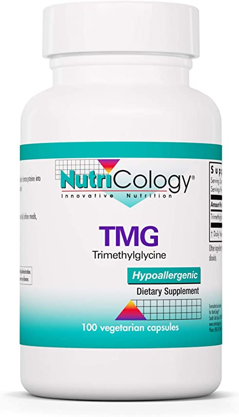 NutriCology TMG - Trimethylglycine, Betaine, Methylation -100 Vegetarian Capsules