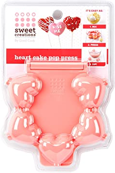 Sweet Creations Heart cake pop press-Pink