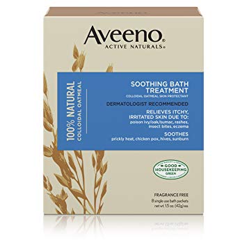 Aveeno Soothing Bath Treatment For Itchy, Irritated Skin, 8 Count