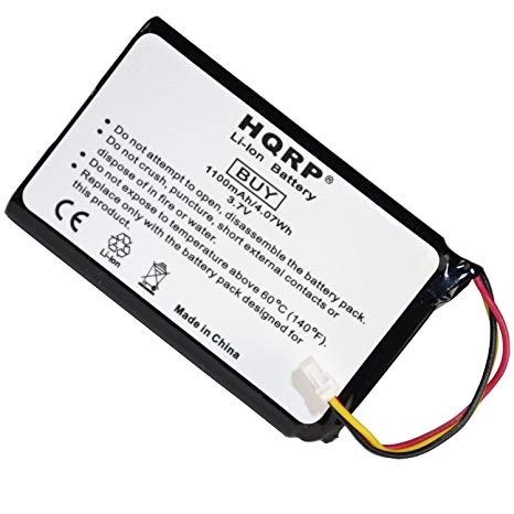 HQRP Battery for Garmin Nuvi 55 55LM, 55LMT, Nuvi 66 66LM, 66LMT, Nuvi 68 68LM 68LMT 361-00056-11 3610005611 361-OOO56-11 GPS Navigator   HQRP Coaster