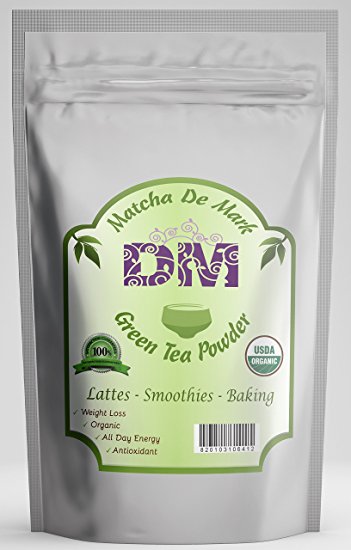 Matcha De Mark USDA Organic Matcha Green Tea Powder Full 5 Oz Size