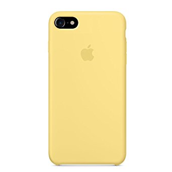 Optimal shield Soft Apple Silicone Case Cover for Apple iPhone 7 (4.7inch) Boxed- Retail Packaging (Yellow)