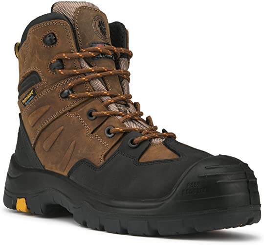 ROCKROOSTER Woodland - Men's Composite Toe（AK669-insulated）& Soft Toe (AK639-insulated) Waterproof insulated Work Boots for Construction, Landscaping, Maintenance AK669 AK639