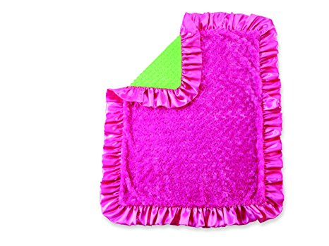 Little Sprout Minky Blanket, Pink/Green