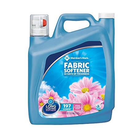 Member's Mark Liquid Fabric Softener, Spring Flowers Scent (170 fl. oz., 197 loads)