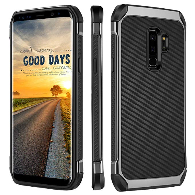 BENTOBEN Galaxy S9 Plus Case, Samsung S9 Plus Phone Case Shockproof Glitter Heavy Duty Protective Case for Samsung Galaxy S9 Plus(SM-G965U) - Black