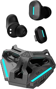 Edifier GX05 Wireless Gaming Earbuds Bluetooth 5.3 with 2.4GHz Dongle, 15ms Low Latency Earphones with Dual Connection, LHDC 5.0 Lossless Sound, Dual Mics, 11 RGB Light for PC PS4 PS5 Switch Mobile VR