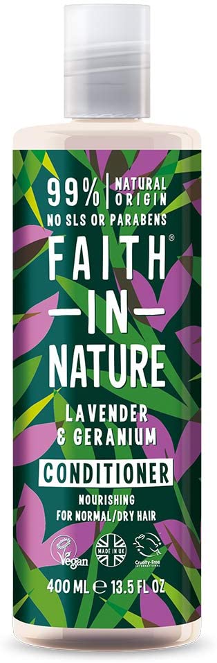 FAITH IN NATURE Cond Lavender & Geranium, 0.4 Pounds