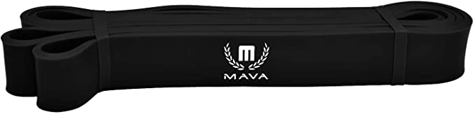 Mava Pull Up Assistance Band, Heavy Duty Resistance Bands for Body Stretching & Mobility, Exercise Band for Workout & Training - Powerlifting Bands for Men and Women