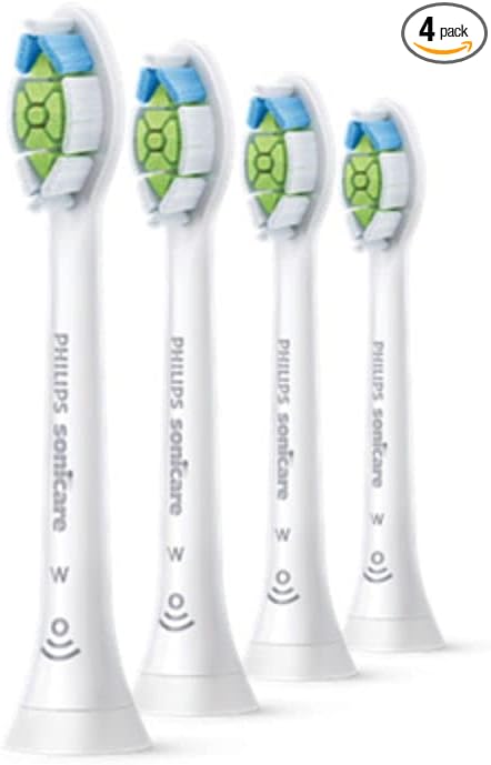 Philips Sonicare HX6062/65 (4 Pack) W DiamondClean Standard Brush Heads Helps Improve Gum Health with Click-On Design - (4 Pack)