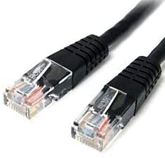 StarTech.com Cat5e Ethernet Cable - 3 ft - Black - Patch Cable - Molded Cat5e Cable - Short Network Cable - Ethernet Cord - Cat 5e Cable - 3ft (M45PATCH3BK)