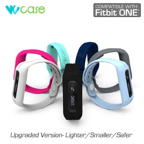 WoCase OneBand Fitbit One Accessory Wristband Bracelet Collection (2015 Lastest Version, Bundled or Single Band) and Rainbow Pack Fasteners(SOLD SEPARATELY) for Fitbit ONE Activity and Sleep Tracker (Turn Your Fitbit ONE into Wearable FLEX/FORCE/CHARGE, Gift Ready Retail Package)