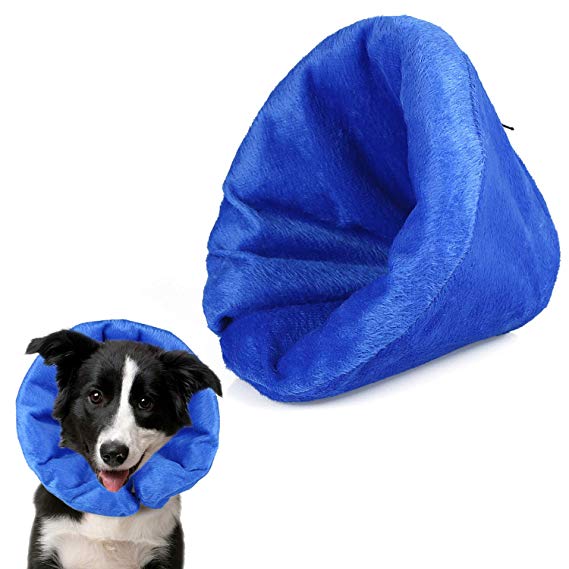 ONSON Dog Cone Collar Soft - Inflatable Dog Collars for After Surgery, Adjustable Soft Pet Recovery E-Collar, Comfy Cone for Small Medium Large Dogs Cats