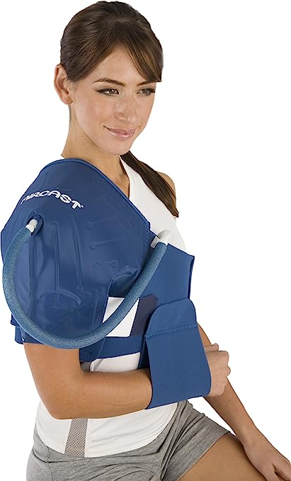 DonJoy Aircast Cryo/Cuff Cold Therapy: Shoulder Cryo/Cuff with Non-Motorized (Gravity-Fed) Cooler, X-Large