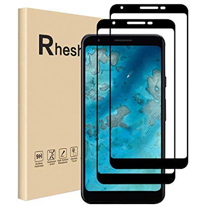 Google Pixel 3a Screen Protector, 【2 Pack】 Tempered Glass Screen Protector Compatible with Google Pixel 3a (5.6 inch,Edge to Edge,Case Friendly)