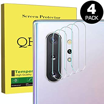 [4 Pack] QHOHQ Camera Lens Screen Protector for Samsung Galaxy Note 10/Note 10 Plus/Note 10   5G, HD Clear Soft TPU Scratch-Resistant Lens Protective Film