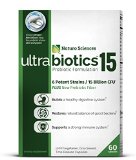 Naturo Sciences Probiotics 15 Billion CFU Advanced Probiotic Supplement 60 Easy to Swallow Time Released Capsules Packaged in Dry Nitrogen Filled Blister Packs to Prevent Product Degradation 60 Servings 1 Serving Per Day - Guaranteed Live Culture