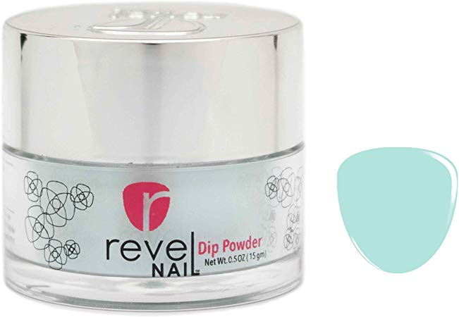 Revel Nail Dip Powder | for Manicures | Nail Polish Alternative | Non-Toxic, Odor-Free | Crack & Chip Resistant | Vegan, Cruelty-Free | Can Last Up to 8 Weeks | 0.5oz Jar | Revel Mate | Bliss