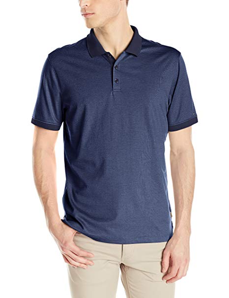 Calvin Klein Men's Liquid Touch Polo Stripe