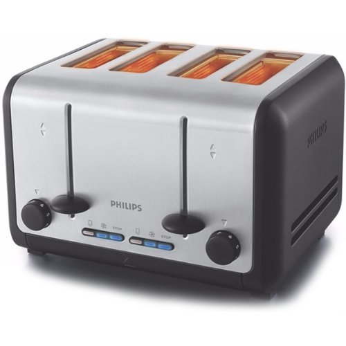 Philips HD2647 4 Slice Brushed Metal Toaster