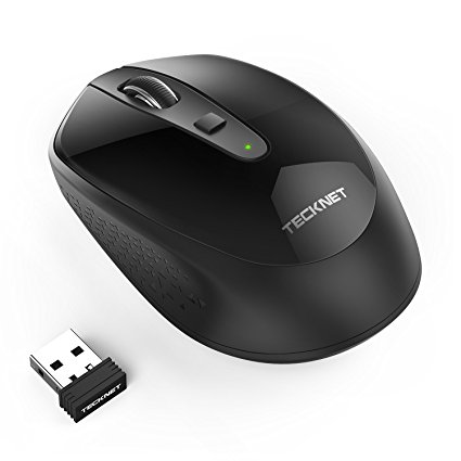 TeckNet Omni Mini 2.4G Wireless Mouse, 18 Month Battery Life, 3 Adjustable DPI Levels: 2000/1500/1000 DPI, Nano Receiver