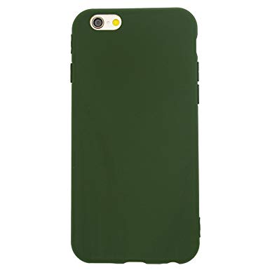 iPhone 6s/6 Case (4.7"), Danbey, Matte Surface Slim Cover, Charming Colorful, Skin Feeling, 1.5mm Thick Flexible TPU, for Apple iPhone 6s/6, 4.7-inch, D1076 (Matte-Dark Green)