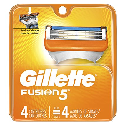 Gillette Fusion5 Men's Razor Blades, 4 Blade Refills