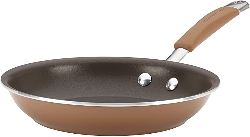 Rachael Ray 16334 Cucina  Nonstick Frying Pan / Fry Pan / Skillet - 8.5 Inch, Brown