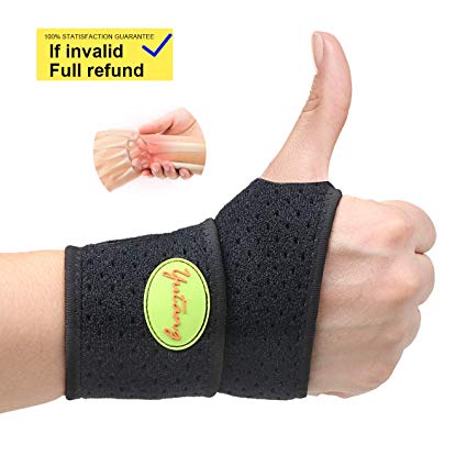 2020 New Version Profession Wrist Brace for Carpal Tunnel, Strap/Brace/Support/Wraps for Right and Left Hands Day & Night [Single]