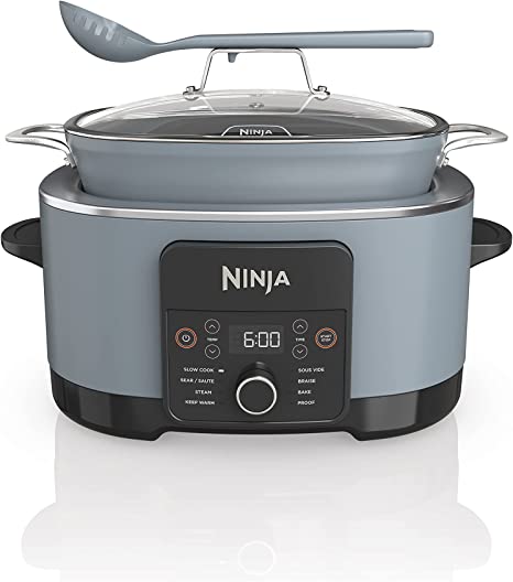 Ninja MC1001C Foodi PossibleCooker PRO 8.5 Quart Multi-Cooker, with 8-in-1 Slow Cooker, Pressure Cooker, & More, Nonstick, Grey