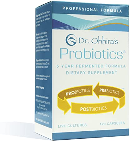 Dr. Ohhira's Probiotics Professional Formula, 5 Year Fermented Dietary Supplement with Probiotics, 120 Capsules