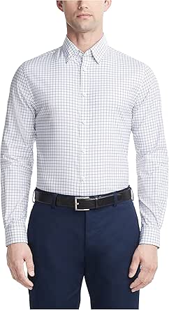 Tommy Hilfiger Men's Dress Shirt Athletic Fit Tech Non Iron No-tuck Stretch