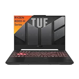 ASUS TUF Gaming A15 (2024), 15.6" (39.62cm) FHD 144Hz, AMD Ryzen 9 8945H, Gaming Laptop (16GB DDR5/1TB SSD/NVIDIA GeForce RTX 4070 /Windows 11/Office 2021/Mecha Gray/2.20 Kg), FA507UI-LP066WS