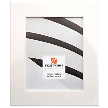 Craig Frames BW74460 13 by 19-Inch Picture Frame, Smooth Wrap Finish, 2-Inch Wide, Glossy White