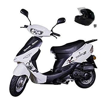 TAO SMART DEALSNOW Brings Brand New 50cc Gas Fully Automatic Street Legal Scooter TaoTao ATM50-A1 with DOT approved HELMET & TRUNK Included - - Blanco White