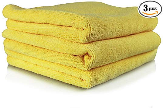 Chemical Guys MIC10303 Microfiber Towel (Yellow 15" x 15" )