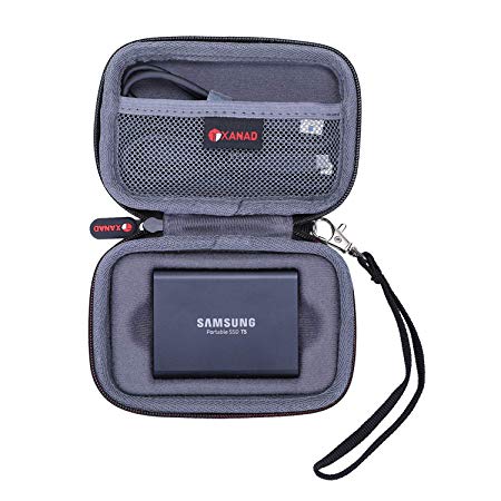 case for Samsung t5 t3 Portable 250gb 500gb 1tb 2tb ssd USB 3.1 External Solid State Drives Storage Travel Carrying Bag by xanad