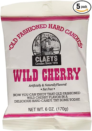 Claey's Wild Cherry Drops - 6 oz pack Pack of 5